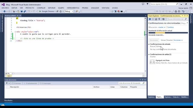 Como utilizar Git desde Visual Studio смотреть онлайн