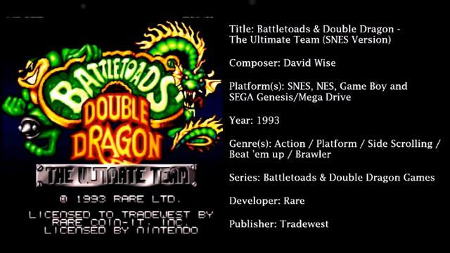 Battletoads & Double Dragon: The Ultimate Team (SNES) [Soundtrack in FULL HD & 320 KBPS] смотреть онлайн