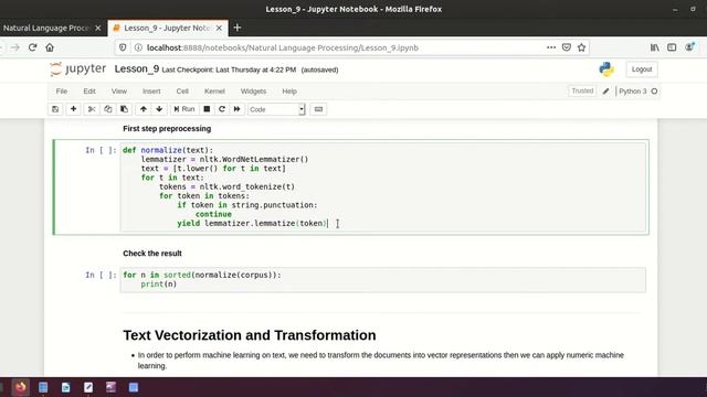 Lesson 9 Text Vectorization and Transformation смотреть онлайн