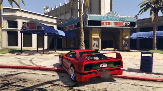 GTA V 1987 Ferrari F40 MOD смотреть онлайн