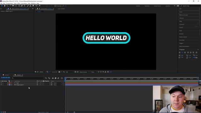 Self Resizing Shapes to Text | After Effects Pro Tutorial смотреть онлайн
