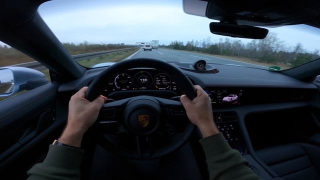POV: Over 230km/h In The Porsche Taycan Cross Turismo