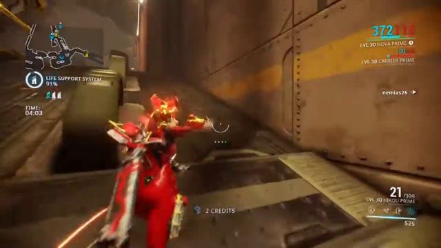 Warframe - 10mins Survival Slow Nova Prime and Hikou Prime смотреть онлайн