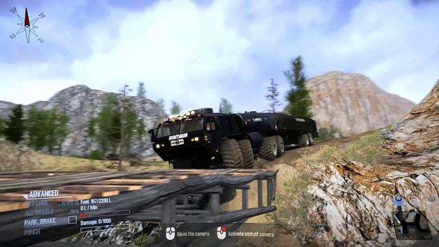 Spintires Mudrunner - OSHKOSH Hemtt Huntsman 8x8 - Driving Offroad Transporting Trailer Fuel Tanke смотреть онлайн