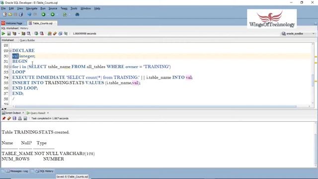 Get Record Counts Of All The Tables In A Schema With Examples | Oracle смотреть онлайн