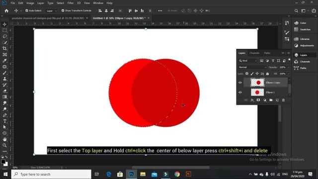 How to cut out shapes in Photoshop | Hindi/Urdu tutorial | смотреть онлайн