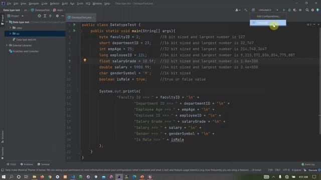 Core Java for Android Development - Datatypes 7 смотреть онлайн