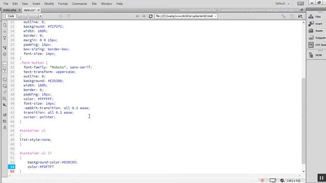 PHP BLOG SITE PROJECT 6 MENU CSS PART 1 смотреть онлайн