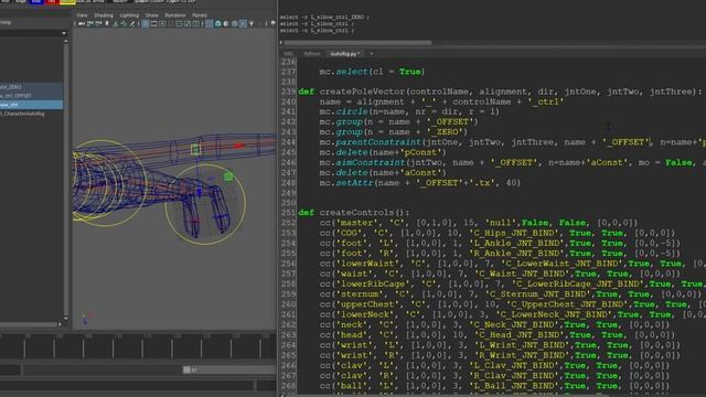 Pole Vector Constraint | Maya Python Auto Rig Tutorial смотреть онлайн