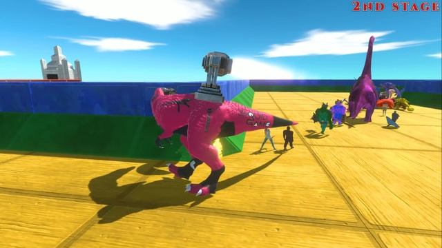 Escape Race Squid Game T-rex?Dinosaurs And ALL UNITS⚡-Animal Revolt Battle Simulator смотреть онлайн