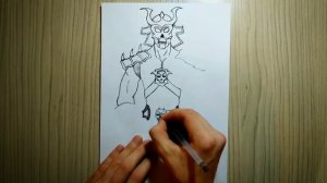 КАК НАРИСОВАТЬ ШАО КАНА из мортал комбат| How to draw a shao khan from mortal kombat