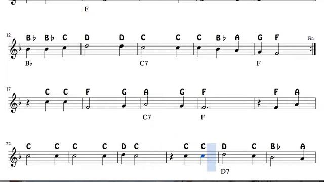 Tutaina Easy Notes Sheet Music For Violin Flute Oboe Recorder Christmas Song