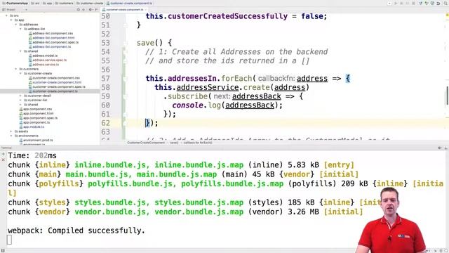 Building a Angular4+ Web App | S4P112 | Creating the Addresses on the backend смотреть онлайн
