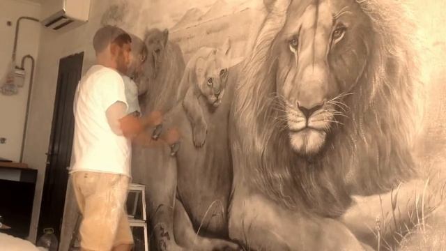 Роспись стен Львы смотреть онлайн