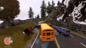 GTA 4 Crazy School Bus Crashes Ep.9