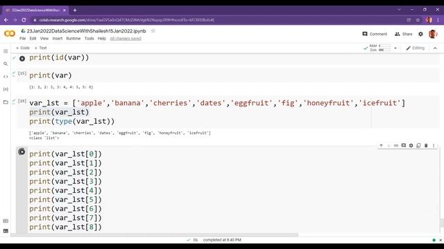 Python Basic | String | List | Tuple | Set | Dictionary | Inbuilt Functions | Indexing and Slicing смотреть онлайн