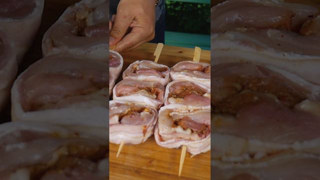 Cочный рулет-шашлык на гриле смотреть онлайн