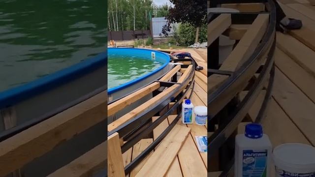 Зелёная вода в бассейне ? Что делать? смотреть онлайн