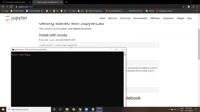 How to install Jupyter Notebook with conda for python | setting up environment for python смотреть онлайн