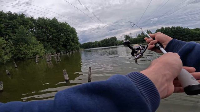 НЕ ЗРЯ ЗАШЁЛ В ЭТОТ КОРЯЖНИК!!! НЕОЖИДАННАЯ ПОКЛЁВКА!!!ПОПАЛ В ЛИВЕНЬ!!! РЫБАЛКА НА СПИННИНГ. смотреть онлайн