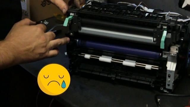 Чистка отработки в одноразовом МФУ Epson AcuLaser MX14. Часть 1-полная разборка, чистка, сборка. смотреть онлайн
