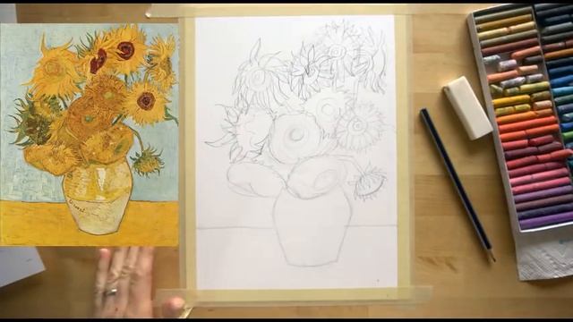 Vincent Van Gogh Oil Pastel Tutorial смотреть онлайн