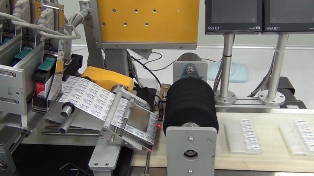 Godex HD830i label printer together with label applicator смотреть онлайн