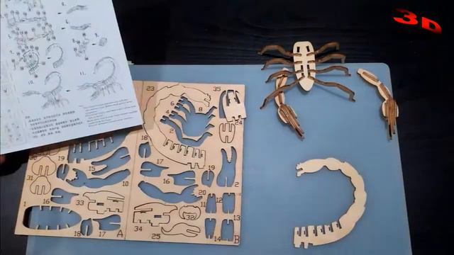 3D Laser-cut Wooden Puzzle Scorpion and 7 Striking Facts About Scorpions смотреть онлайн