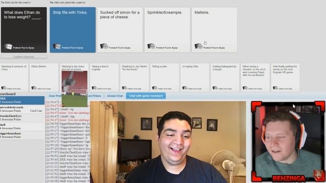 Reaction to Beh2inga Cards Against Humanity смотреть онлайн
