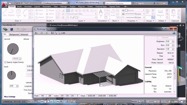 Lighting Basics with nXtRender - Rendering for AutoCAD смотреть онлайн