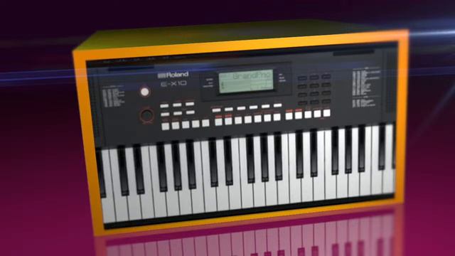 Roland EX10 arranger keyboard, Sing A Book, tenor horn, sax, trumpet, bass, guitar смотреть онлайн