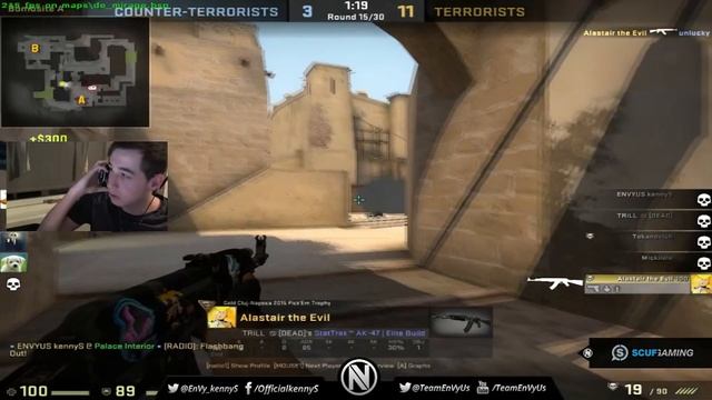 CS:GO - kennyS 38 kills on Mirage смотреть онлайн