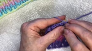 МК Бабушкин квадрат крючком/ Как связать квадрат градиентом/Вяжем из остатков пряжи/