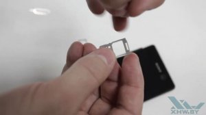 Как вставить SIM-карту в Sony Xperia M5 (XHW.BY)