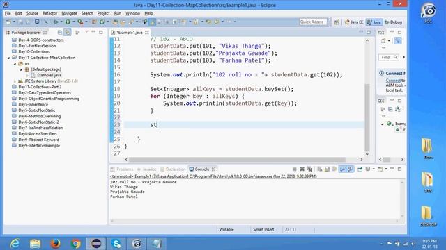 O3 Day 12 - Collections 3 - Map, HashMap and TreeMap collection смотреть онлайн