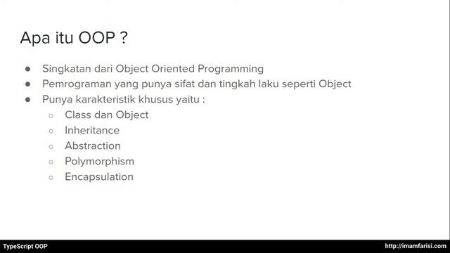 Typescript OOP 01 - Belajar OOP смотреть онлайн