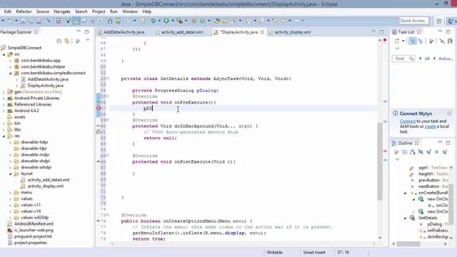 Android JDBC Database Connection part 5 смотреть онлайн