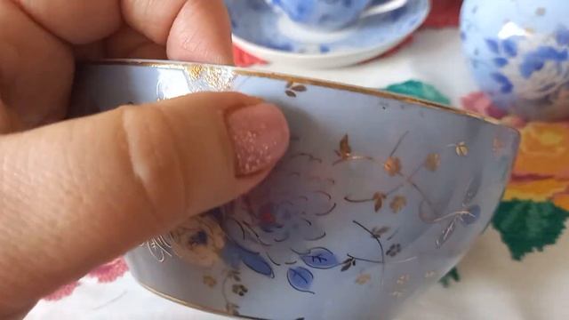 Дулево редкий сервиз Голубой пион, моя мечта сбылась. смотреть онлайн