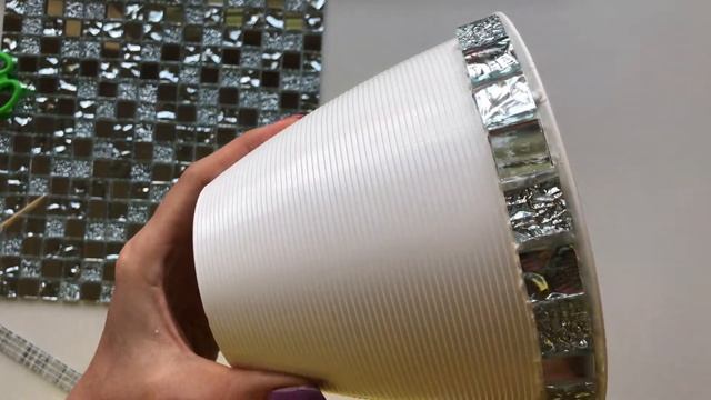 ГОРШОК ИЗ ЗЕРКАЛЬНОЙ МОЗАИКИ! смотреть онлайн