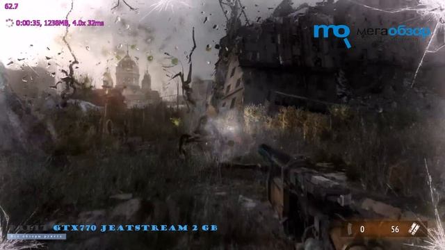 Metro 2033 test Palit GeForce GTX 770 JetStream 2048 MB смотреть онлайн