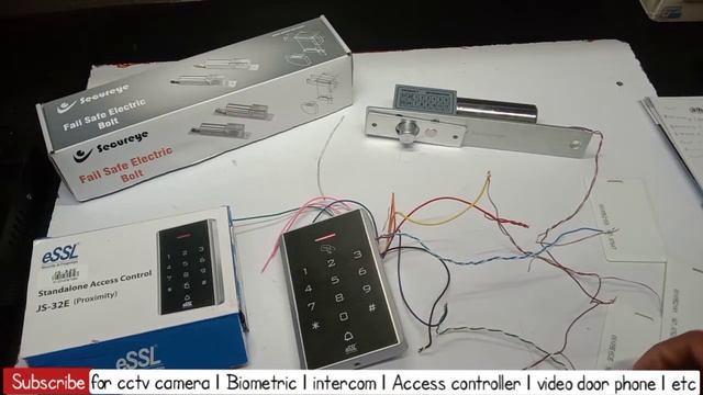 eSSL JS-32e access control with Secureye electrical Lock | @krivitech смотреть онлайн