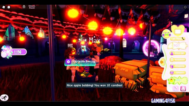 Roblox Royale High | Halloween Edition | Bobbing for Apples & Trick or Treating смотреть онлайн