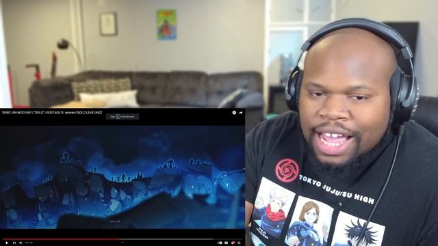 SOLO LEVELING GOES CRAZY! | SUNG JIN-WOO RAP | "SOLO" | RUSTAGE ft. anoravt [REACTION] смотреть онлайн