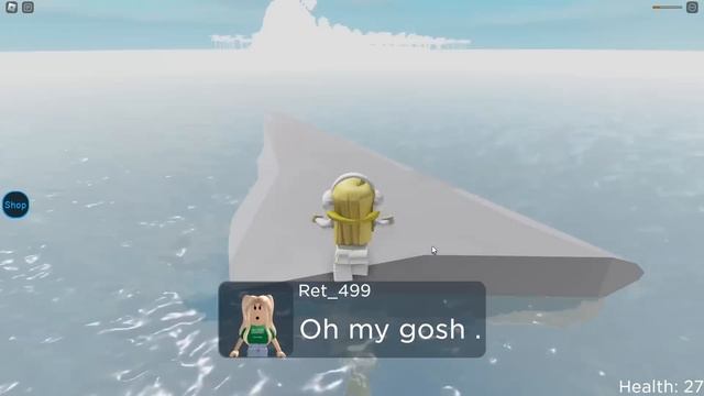 ? МЫ Потерпели Крушение и Упали в ОКЕАН с АКУЛАМИ! НУБИК ЛЕСКА ROBLOX смотреть онлайн