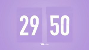 60 Min [ 1 Hour ] Countdown Flip Clock Timer / Simple Beeps ? ?