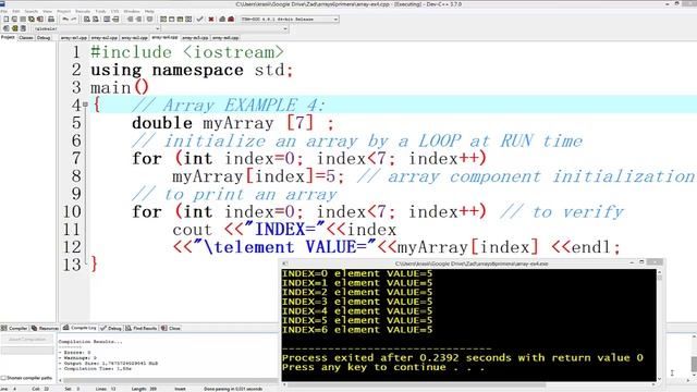 C++ масиви. 6 базови примера за работа с масиви. смотреть онлайн