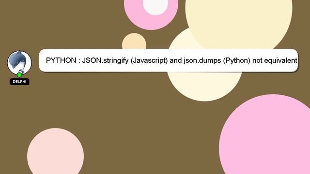 PYTHON : JSON.stringify (Javascript) and json.dumps (Python) not equivalent on a list? смотреть онлайн
