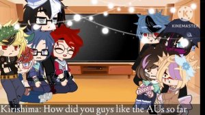 MHA react to Deku's Au's //⚠️BkDk//•{r@bb!t_g£!t€h}•