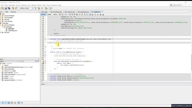 Java Netbeans IDE: userName and Password with login to window смотреть онлайн