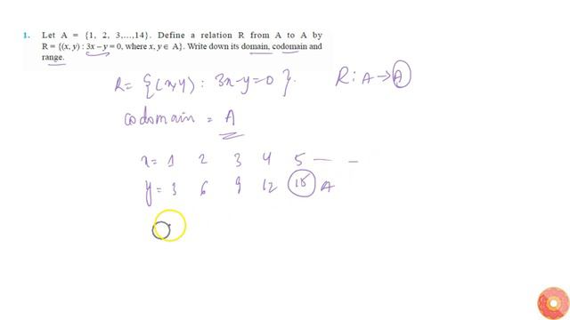 Let `A = {1, 2, 3, dot , 14}` . Define a relation R from A to A by `R = {(x , y) : 3x y = 0, w h... смотреть онлайн